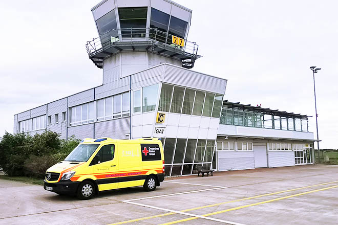 Flughafen Patientenrückholungen - Abholung Patient Gate