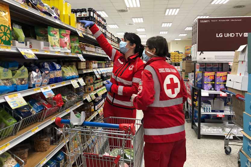 DRK Mitarbeiter Einkauf Lieferung nach Hause - Angebot DRK Stollberg Erzgebirge