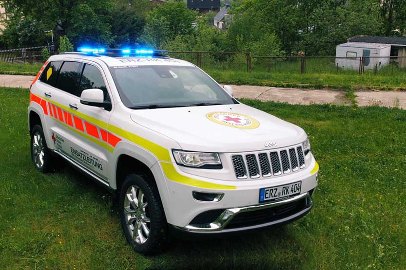 Orgl Rettungsdienst Einsatzfahrzeug Jeep - Angebot DRK Stollberg Erz